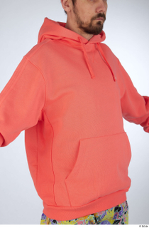 Nigel dressed salmon hoodie sweatshirt sports upper body 0008.jpg